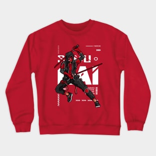 Modern Samurai Hero Cyberpunk Crewneck Sweatshirt